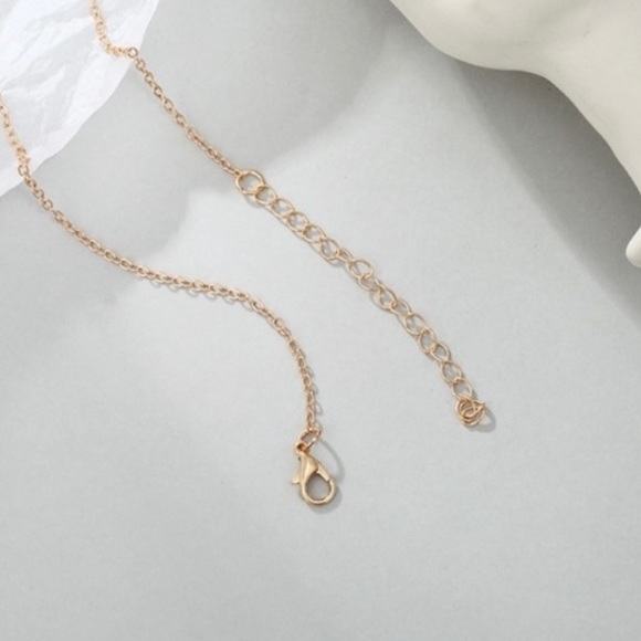 Gold Geometric Necklace - Picture 3 of 4